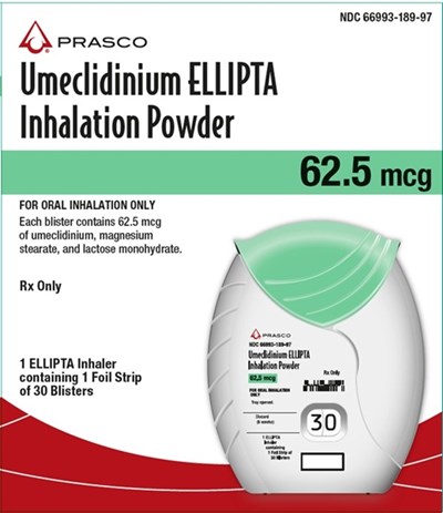 Umeclidinium Ellipta 30 Dose Carton (Umeclidinium Ellipta Spl Graphic 19)